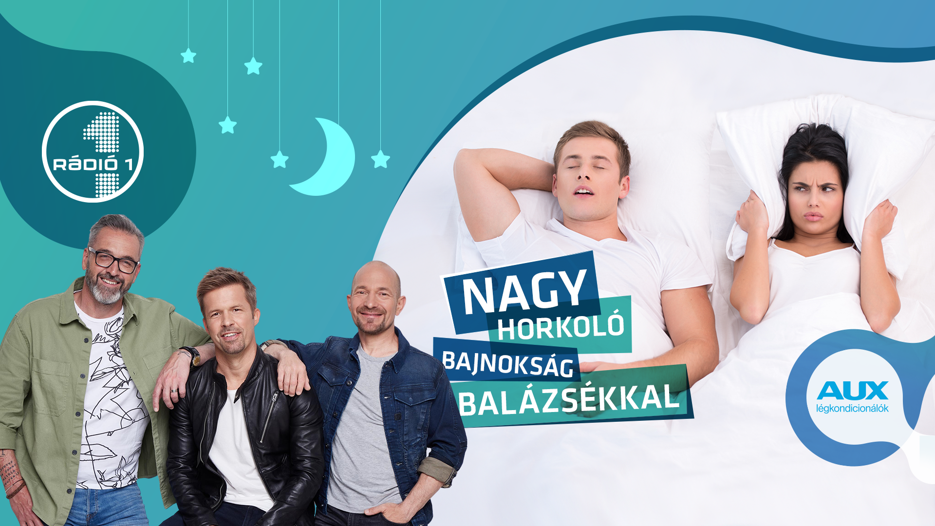 Melletted horkol? Sebaj! Vedd fel, küldd be, nyerj! Indul a Nagy Horkoló Bajnokság Balázsékkal a Rádió 1-en!