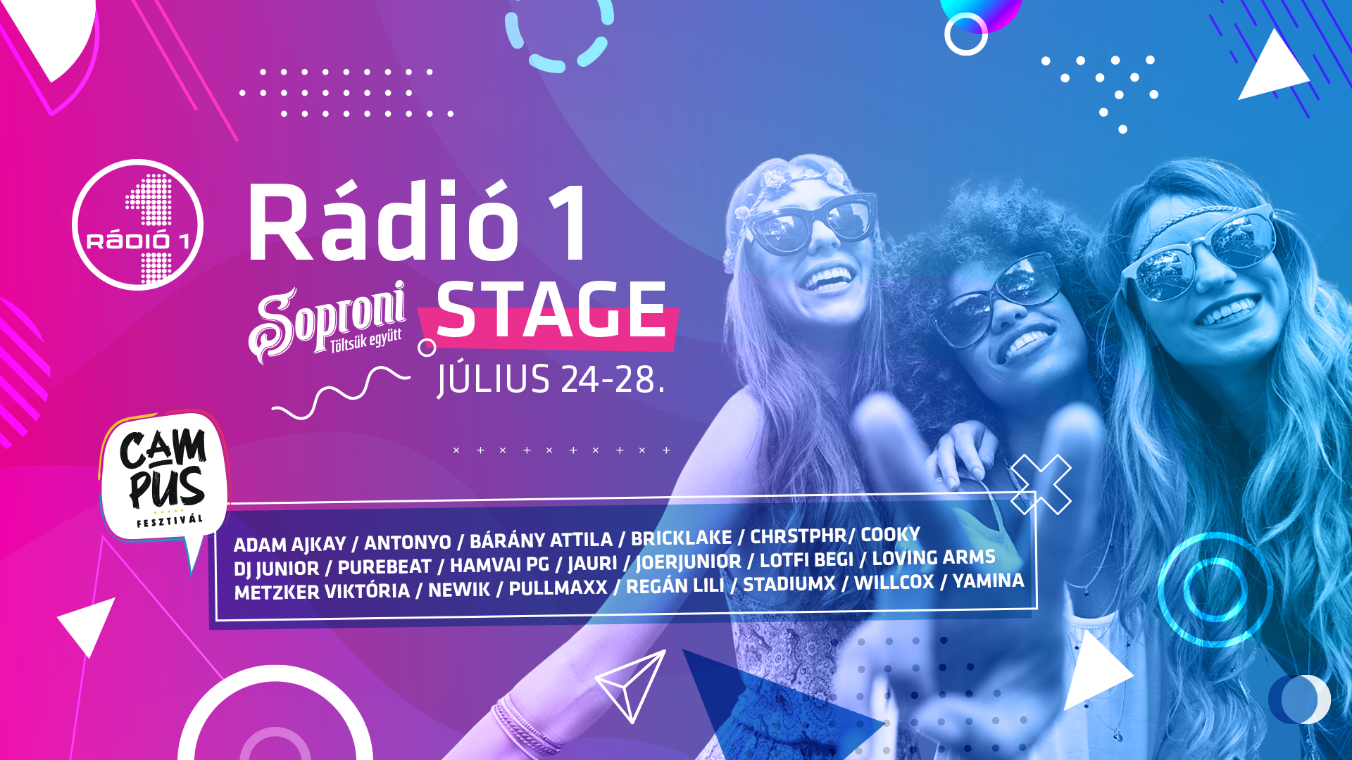 Jön a Campus Fesztivál - vár a Rádió 1 Stage