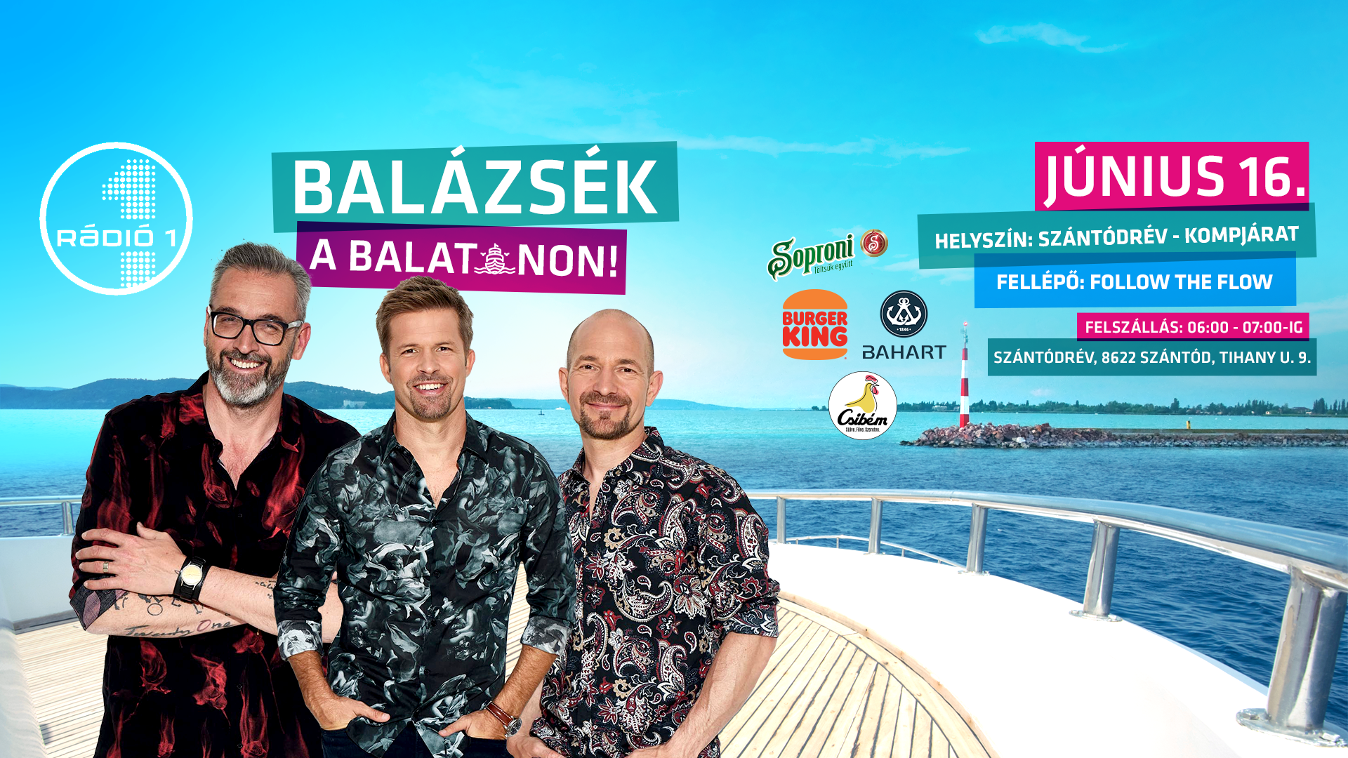 Hajózz Balázsékkal a Balatonon