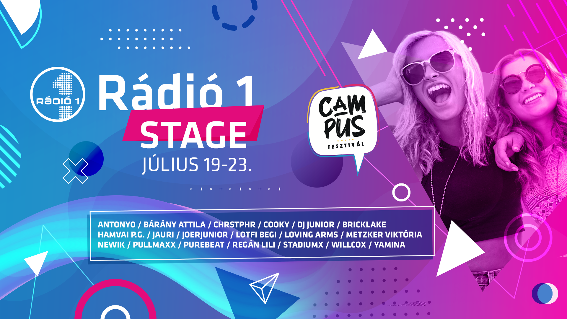 Tombolj a Rádió 1 lemezlovasaival a Campus Fesztiválon!