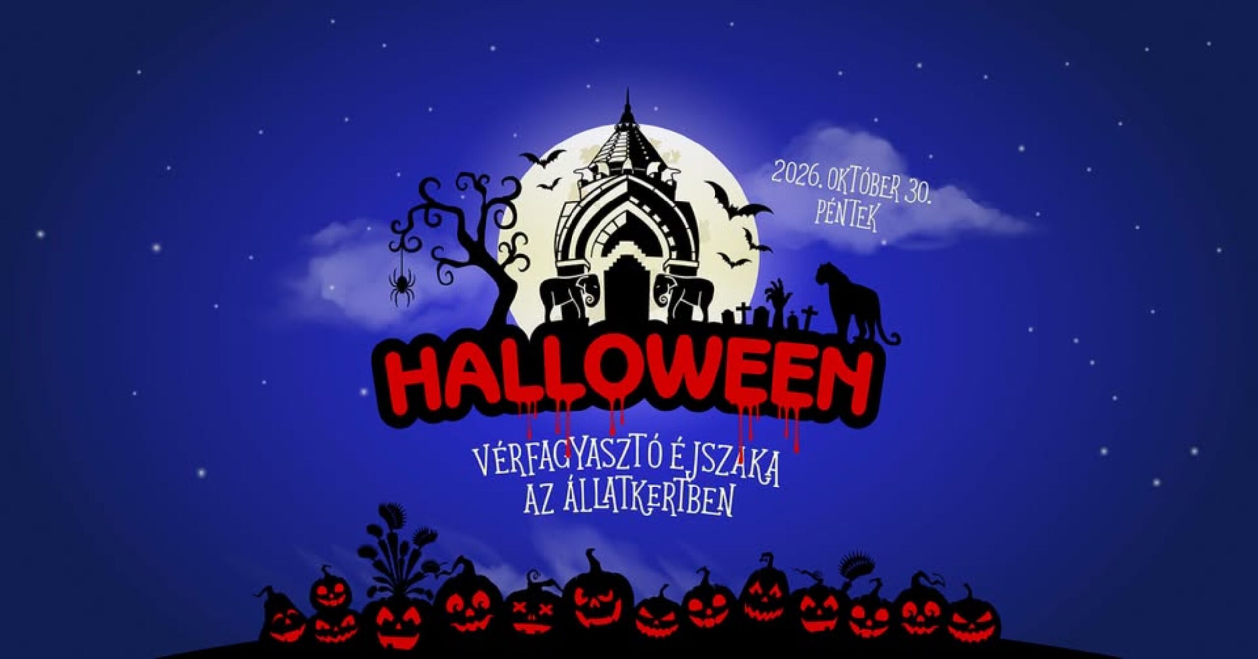 Péntek este „vérfagyasztó” halloweent tartanak az Állatkertben