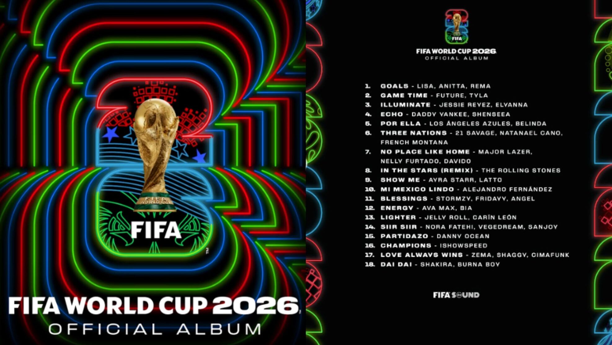 Shakira és Stormzy is szerepel a 2026-os labdarúgó VB hivatalos albumán