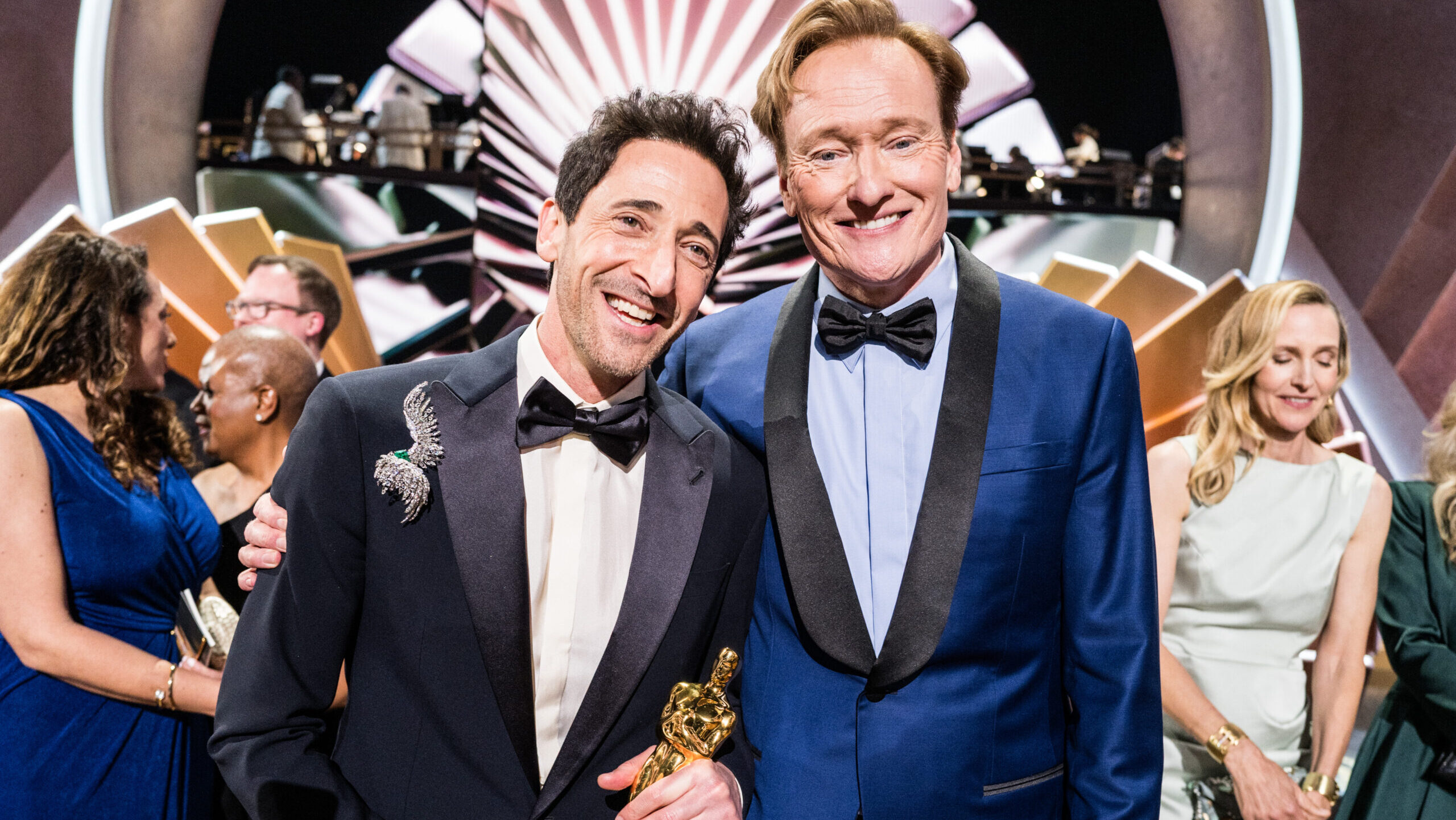 Conan O'Brien meghallgatná Adrian Brody köszönőbeszédének befejezését