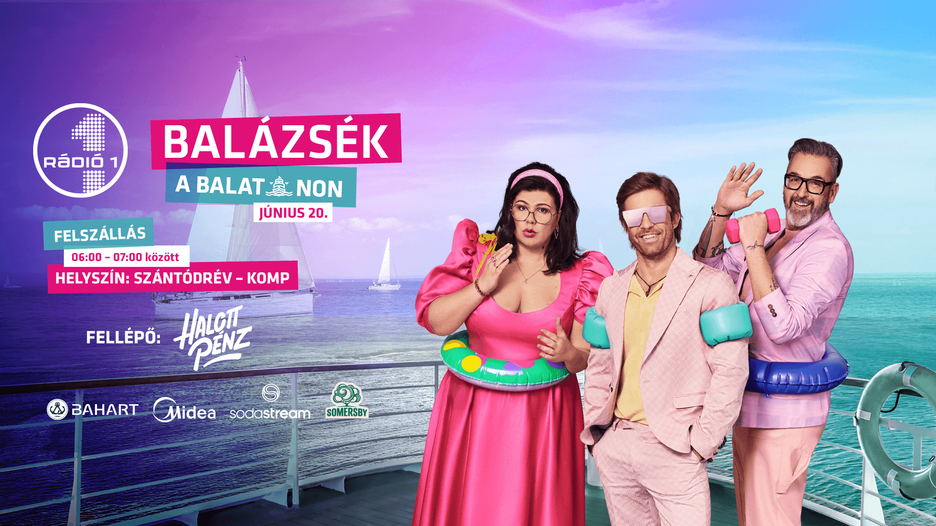 Hajózz Balázsékkal és a Halott Pénzzel a Balaton közepére!