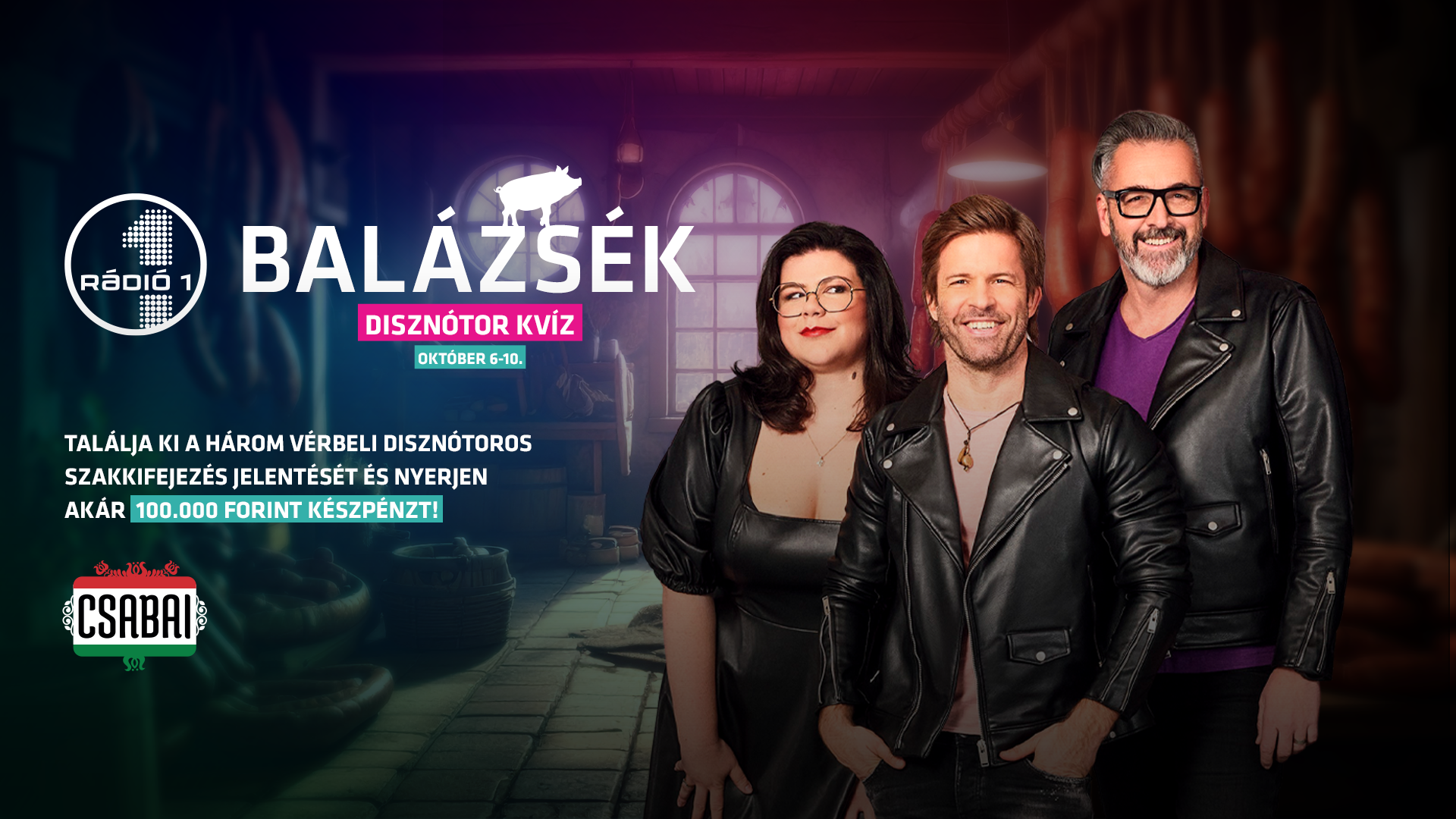 Jön a Nagy Disznótor Kvíz Balázsékkal