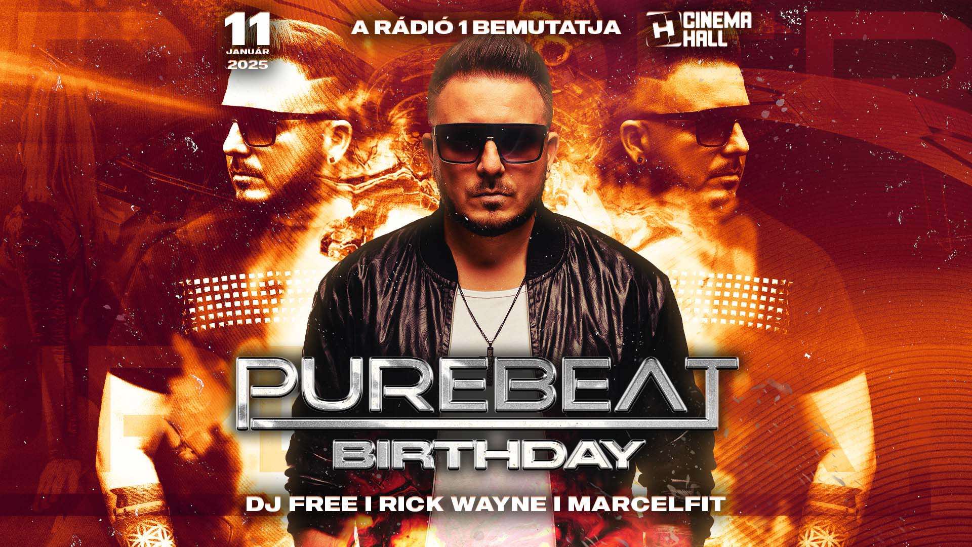 A Rádió 1 bemutatja: Purebeat Birthday Party a Cinema Hallban