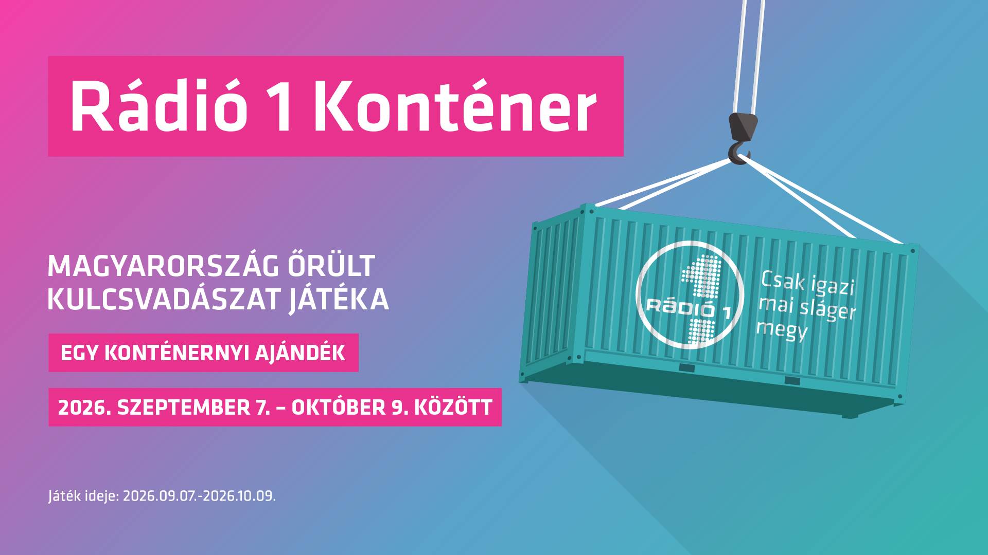 Újra jön a Rádió 1 Konténer