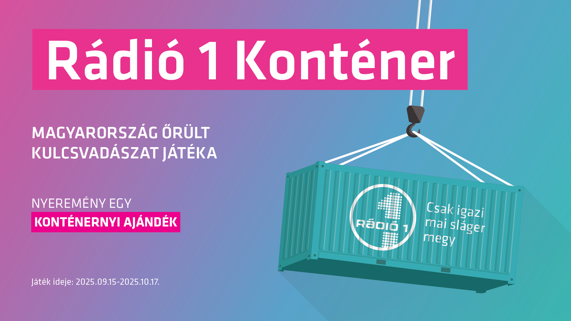 Indul Magyarország legőrültebb kulcsvadászata a Rádió 1-en!