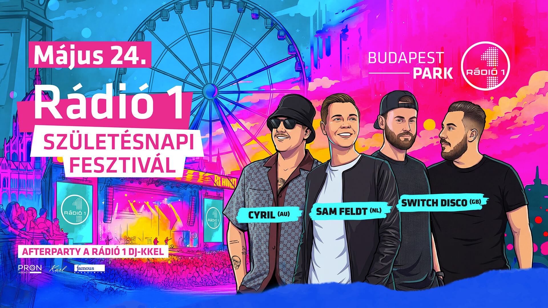 Május 24-én újra Rádió 1 Születésnapi Fesztivál a Budapest Parkban