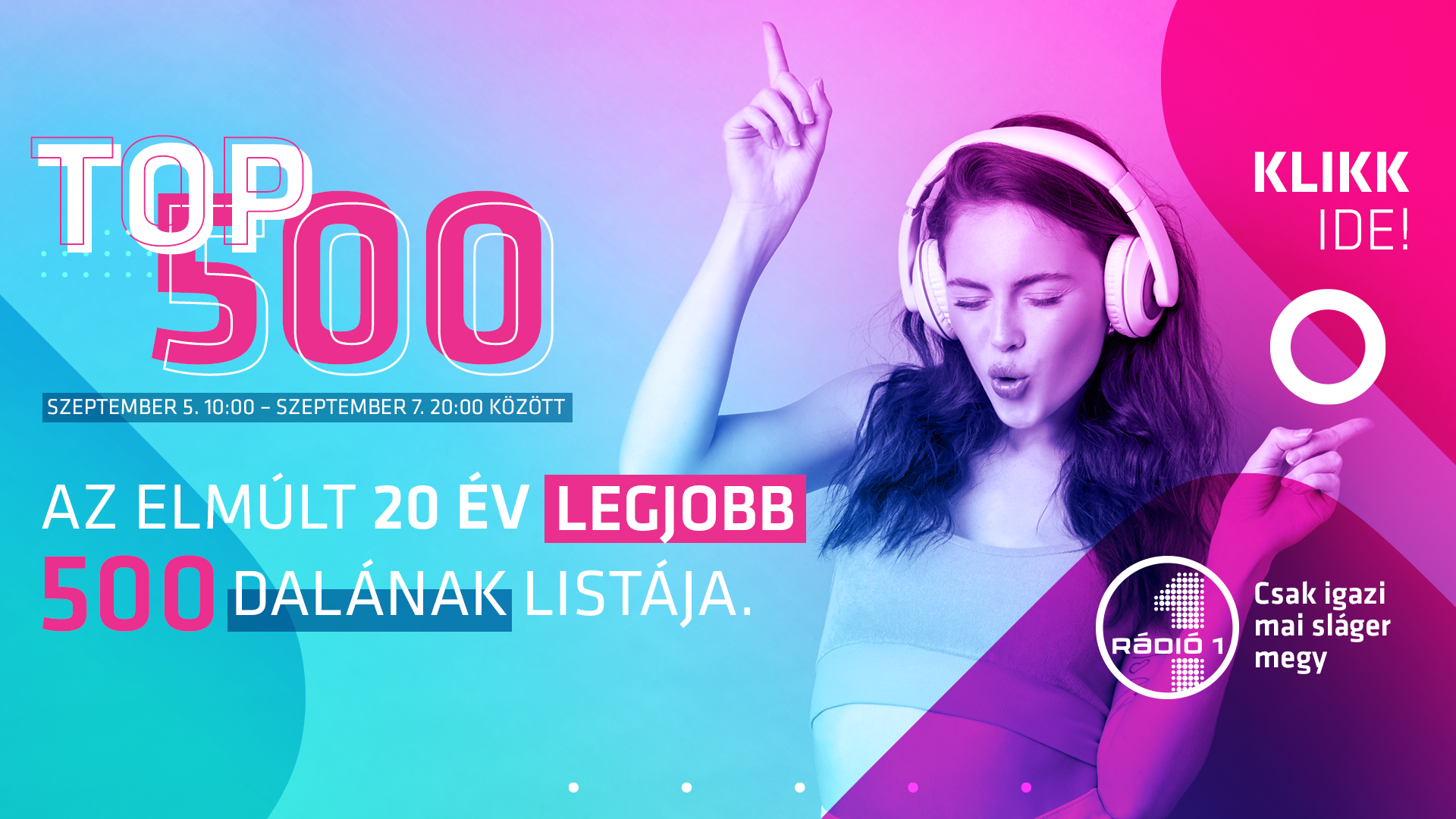 A Rádió 1 bemutatja: Magyarország 500 legkedveltebb dalát!