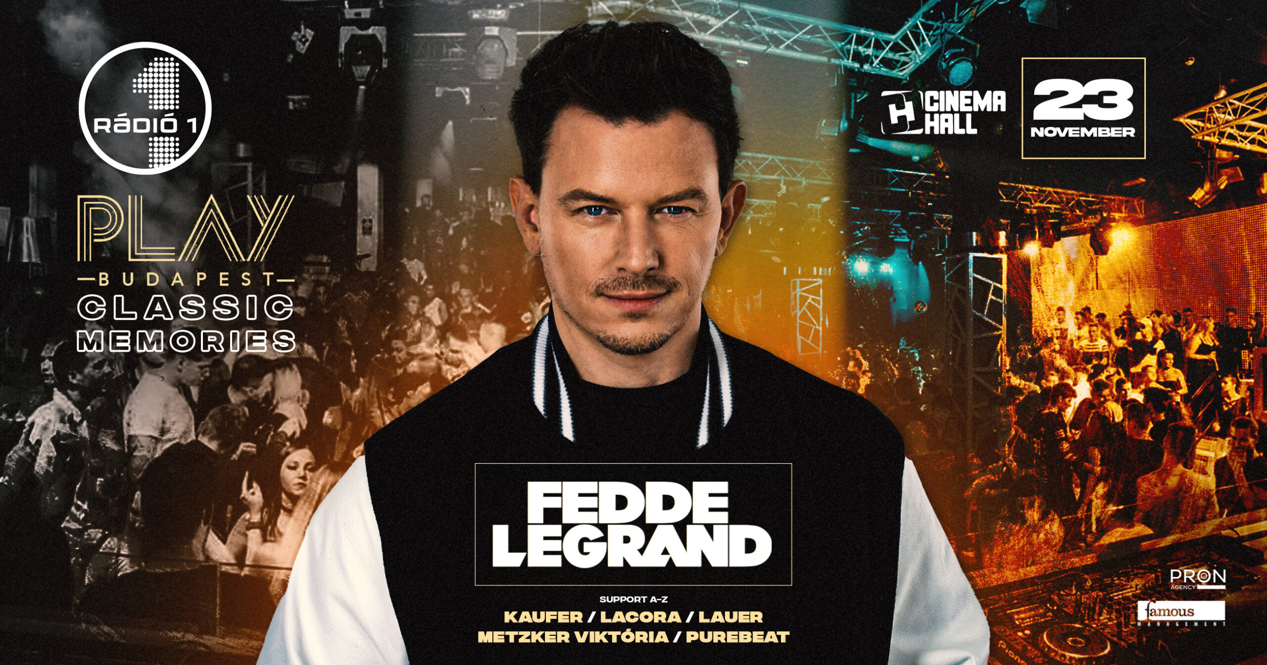 Fedde Le Grand és a Rádió 1 sztárjai a Cinema Hall-ban!